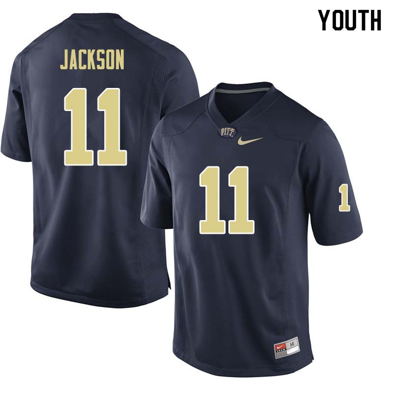 Youth #11 Dane Jackson Pittsburgh Panthers College Football Jerseys Sale-Navy